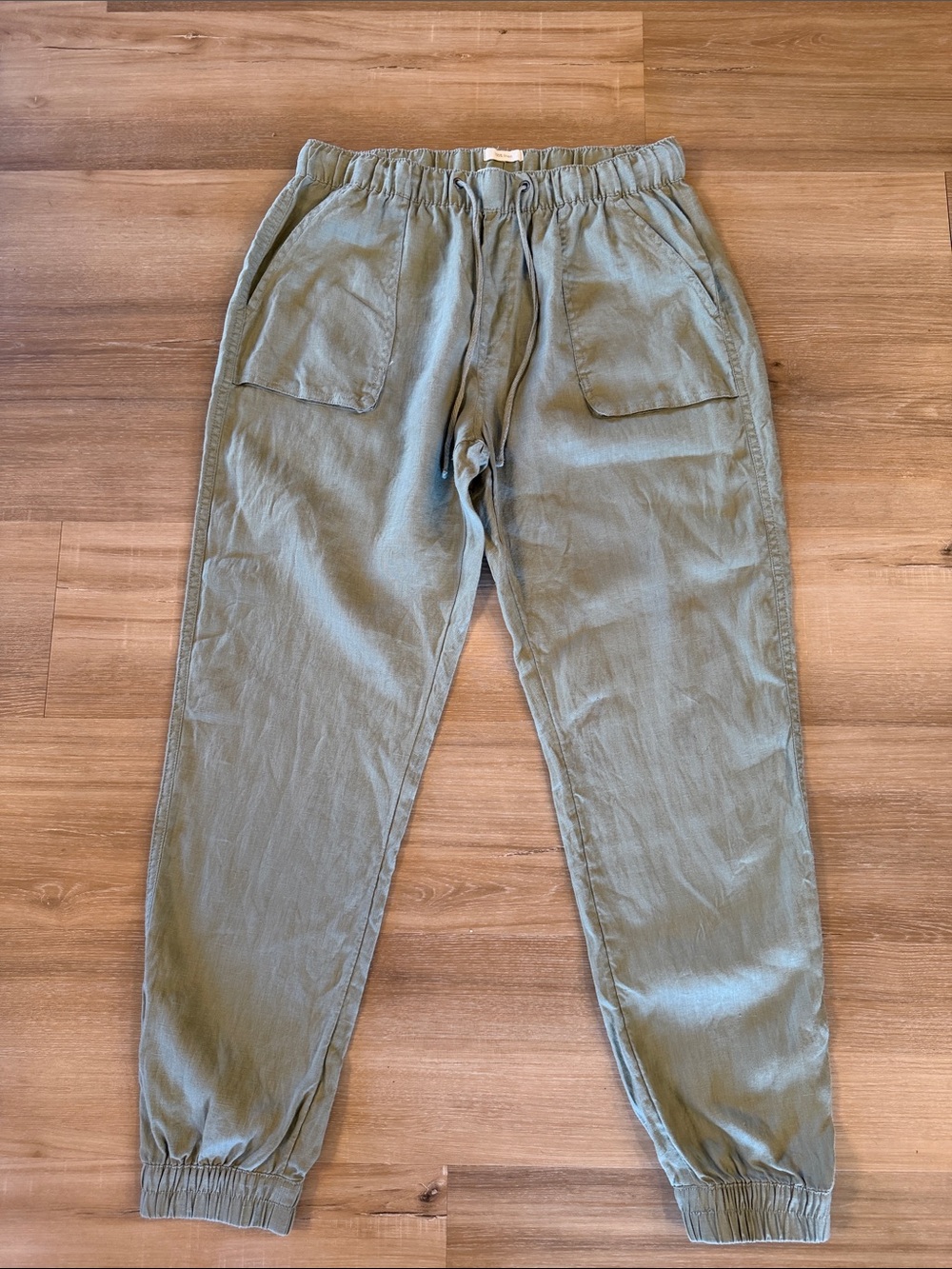 C&C California Olive Green Elastic-Waist Jogger Pants